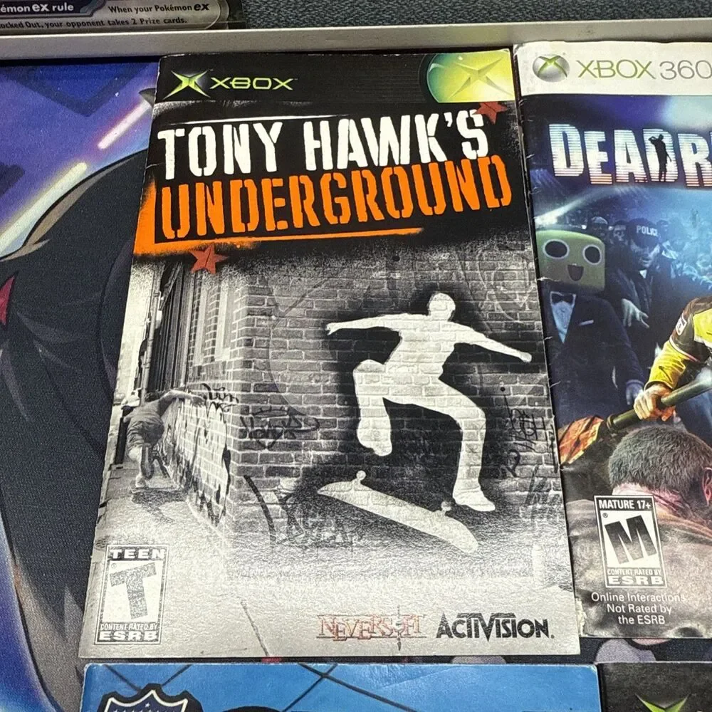 Lot Of 6 Game Manuals NFL Street Tetris Skate Tony Hawk Dead rising